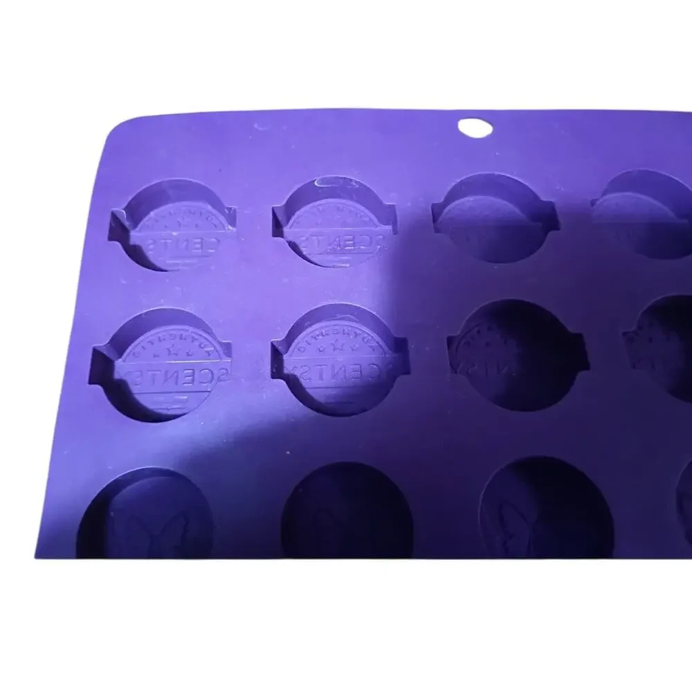 Scentsy Consultant Silicone Sample Molds Wax Melting Butterflies & Stars Purple